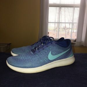 Blue Nike Free Runs